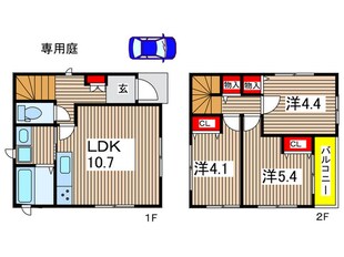 GKタウン6号棟の物件間取画像